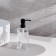 Bathroom dispenser, 500 ml, glass, transparent