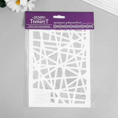 Plastic stencil "Line" 24x16 cm-3