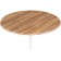 Wooden tulip table metal, oak woth/white 90x90x73 cm