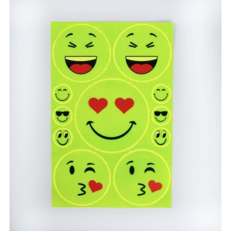 Smiles “Smiles”, 11 pcs on the sheet, yellow color-2
