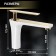 Zein Z3875 sink mixer, single -sided, pour height 12 cm, brass, white/gold