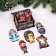 Bullfinch Casket with 14 Christmas toys inside, 9.5x5.7x7.5 cm