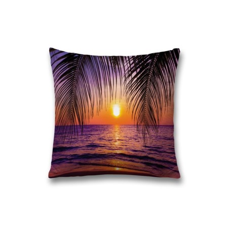 Pillowess decorative "Sunset under the palm tree", on a zipper, size 45x45 cm