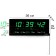 Electronic wall clock, desktop "Solomon", with an alarm clock, 15 x 36 cm, green numbers