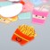 Decor for creativity plastic "Harmful food" set 10 pcs mix 2.7x2.5 cm