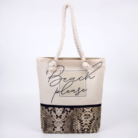 Bag Women's beach on lightning, white color-1