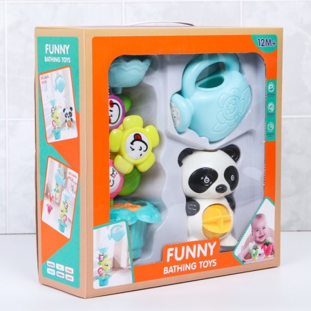 A set of bath toys "Panda and Flower", 3 objects, on suction cup-9