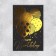 Congratulatory card "Happy Birthday", black craft, 10 x 15 cm