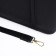 Soper bag with zipper, black color