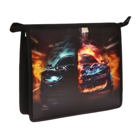 Folder for notebooks A5, 230 x 190 x 50 mm, lightning from above, plastic, calligrata "Call Fire"-1