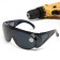 Glasses protective tundra, black, open type, impact -resistant material