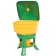 Bunker feeder for poultry for 28 kg, on legs, plastic, kubic premium