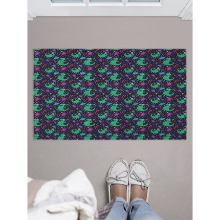 A fucking rug in the hallway "Dragon with a gift", size 45x75 cm