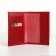 Cover for passport, Textura, red color