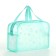 Lightning cosmetic bag, green color
