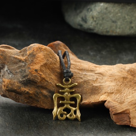 Protective amulet "Chow" No. 10, 18x23mm, metallic-2