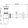 Siphon Alcaplast a431, for the sink, 5/4 ", diameter 32 mm, with a pitch nut