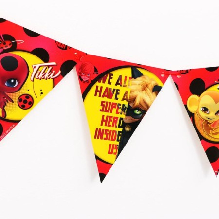 Paper Girlyanda "Lady Bag and Super-Kot", flags-2