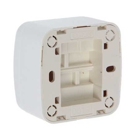 Switch Union "Electra", 10 A, 1 key, external, backlight, white-1