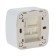Switch Union "Electra", 10 A, 1 key, external, backlight, white