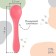 A spoon for nursery for feeding crumbs I (silicone), pink