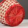 Wicker basket, bamboo, 21x21x10/24 cm, red