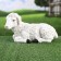 Garden figure "lamb lies" 29x15x17cm ////