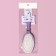 Comb massage, rubberized pen, 7 × 24 cm, white/purple color