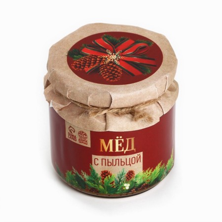 Honey with pollen "warm holidays", 250 g.-1
