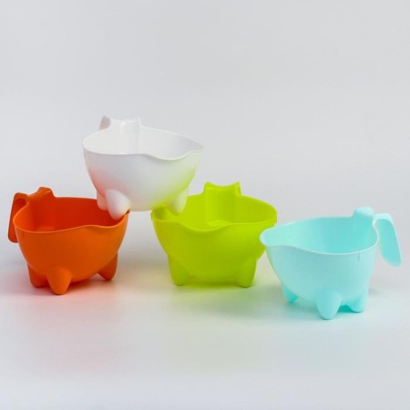 Plastic bucket for bathing and shampooing, children's bath bucket "Bul-Bul", 600 ml., Mix color-2