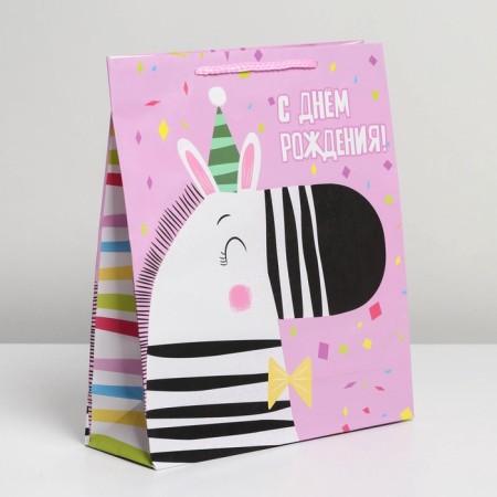 Gift package laminated, packaging, “Birthday”, ML 21 x 25 x 8 cm-2