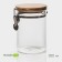 Glass Bank for bulk products with Magistro Lamelm Castle "Eco", 950 ml, 10 × 15 cm