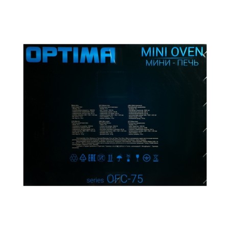 Mini-fucked Optima OFC-75BL, 1850 W, 75 l, 50-300 ° C, timer, black-7