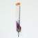 Domestico-board "Canary", 50 cm, blue/white ball, purple feathers