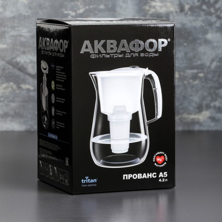Aquaphor-Provence filter-kuvshin, 4.2 l, white color-4
