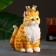 Figure "Cat Charles" Red, 13x10x16cm
