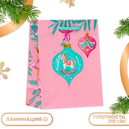 New Year. Gift package "horse", 11.5 x 14.5 x 6.5 cm.