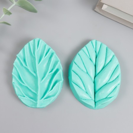 Mold Silicon "Rose Leaf" set 2 pcs 5.5x7.4x1.9 cm
