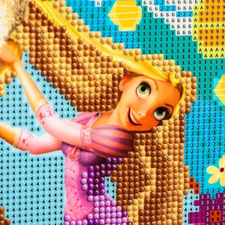 Diamond mosaic, 20x25 cm, princesses-8