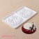 Form for mousse desserts and baking double shares "Zebrano", 30.5 × 18 cm, white color