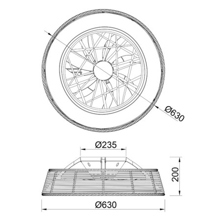 Mantra Indonesia, LED, 4200LM, 2700-5000K, 200 mm, 200 mm, white color-2