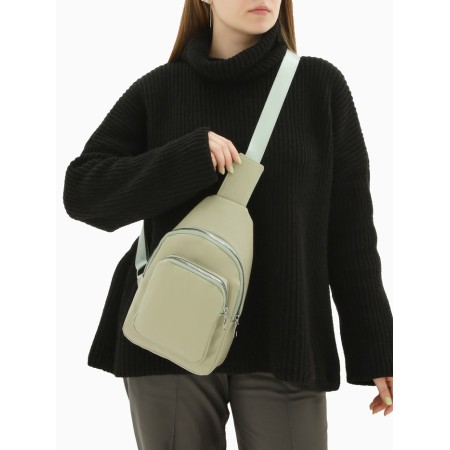 Backpack-sling, 18*5.5*29 cm, lightning department, 1 n/pocket, green-2