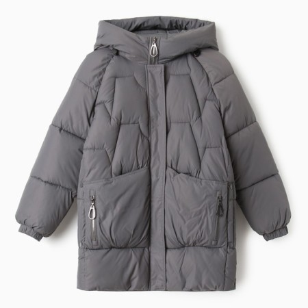Women's winter jacket, gray color, size 50