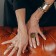 Ring of "ethnic" patterned circle, color black gold, dimensionless