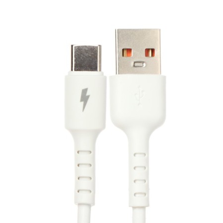 EXPLOYD EX-K-1394, Type-C-USB, 3 A, 2 m, silicone braid, white-1