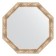 Mirror in the baguette frame, Provence with weaving 70 mm, 73.2x73.2 cm