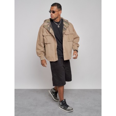 Jeaning jacket men's, size 52, beige color-9