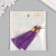 Decor for creativity Textile "Brush. Olivia" Violet set 2 pcs 8x1.2 cm