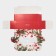 Box for confectionery with the Window "New Year's Classic", 26 x 10 x 8 cm, New Year