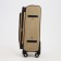 Small suitcase 24 "on lightning, code castle, with extension, beige color